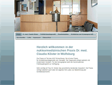 Tablet Screenshot of nuklearmedizin-wob.de